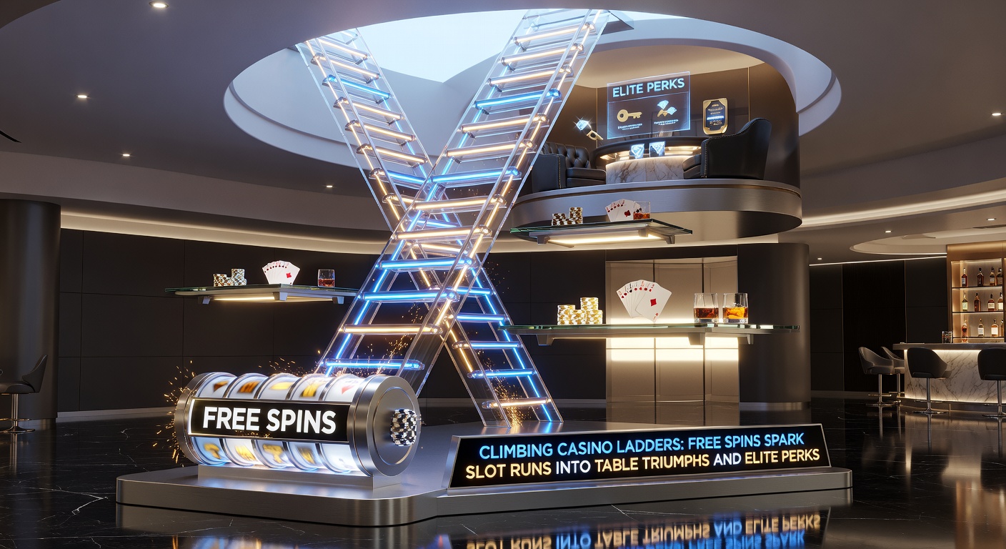 Close-up of roulette wheel spinning with chips stacked high and blackjack cards dealt at a lively table