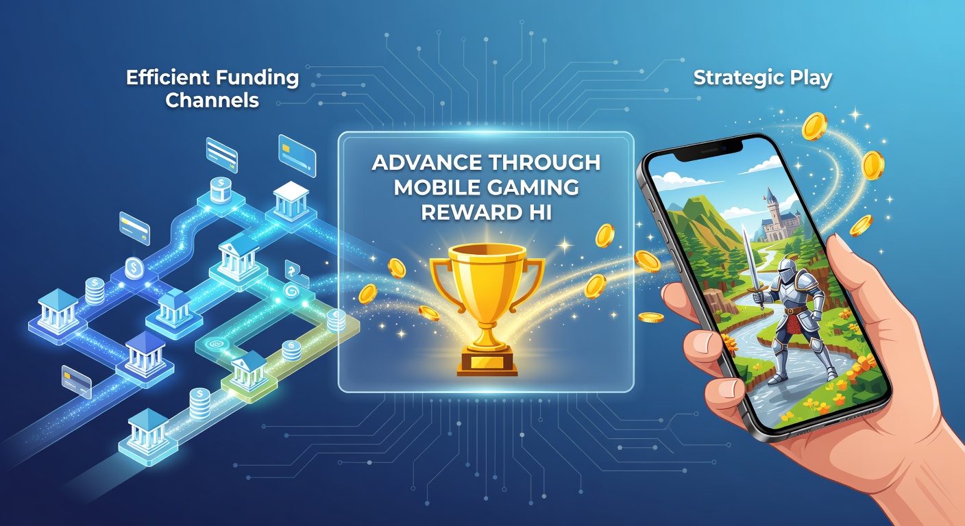 Strategic mobile gaming session with reward hierarchy dashboard showing tier advancement and funding activity