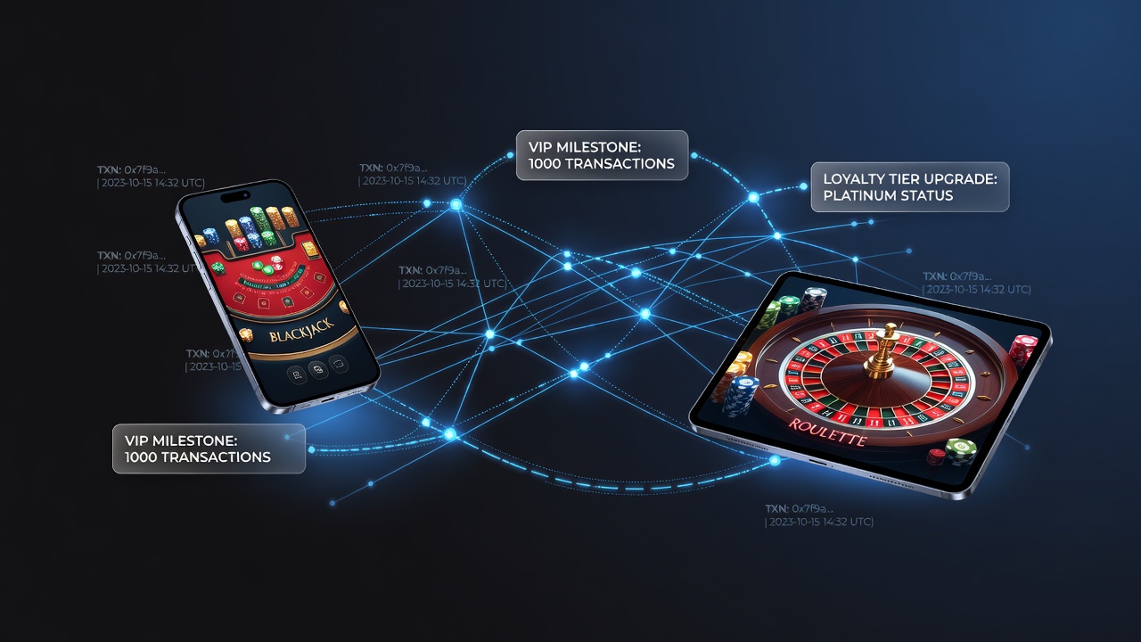 Digital wallet transaction flows connecting mobile blackjack and roulette sessions to VIP reward tiers